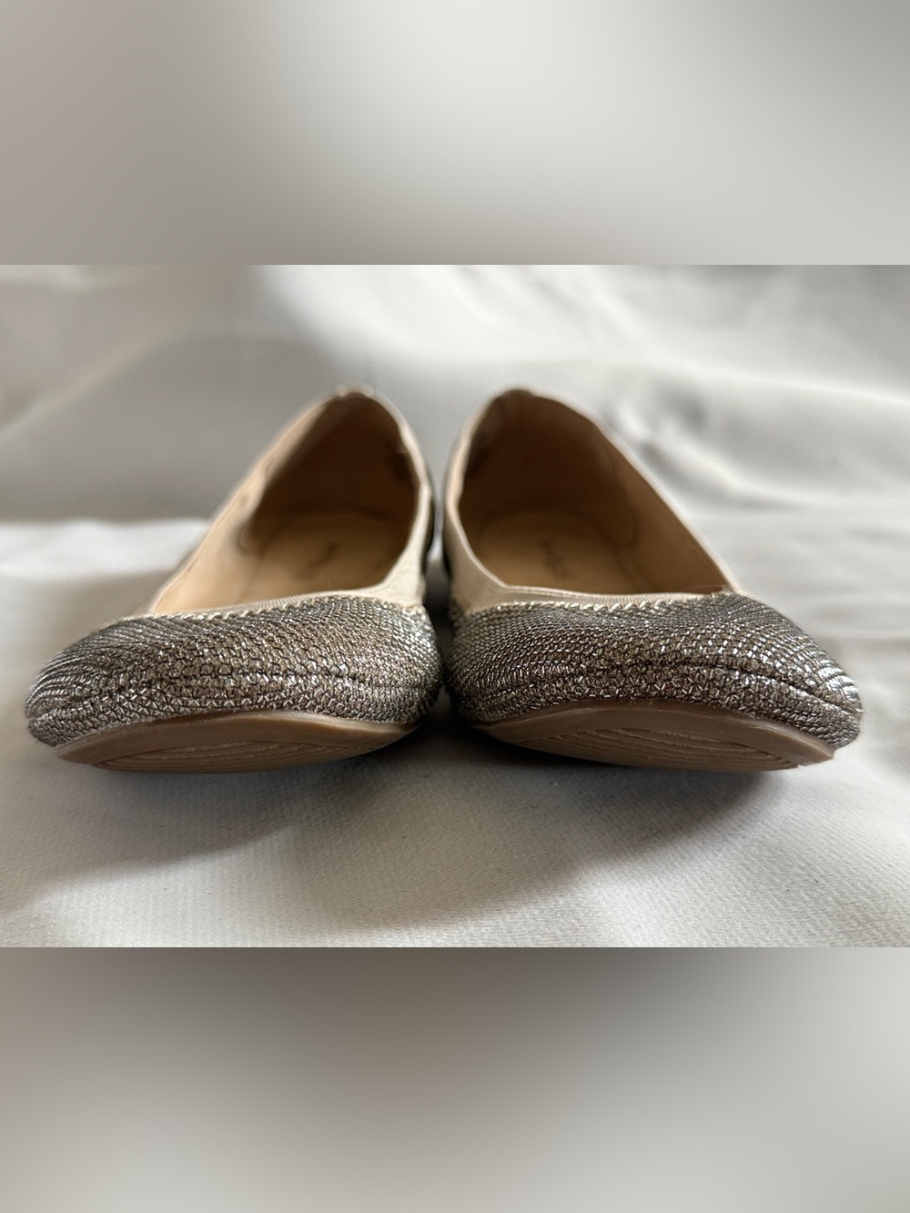 Bandolino Edition Metallic Shimmer Ballet Flats Size 8.5M
